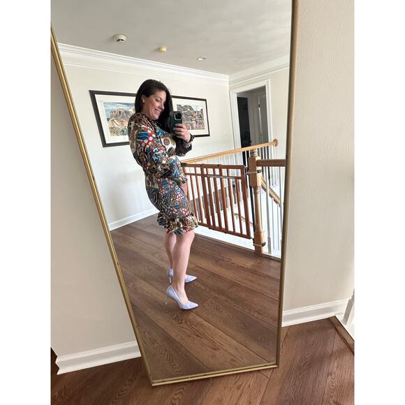 NWT RHODE Resort Anya Mini Dress Chain Print M - Picture 1 of 15